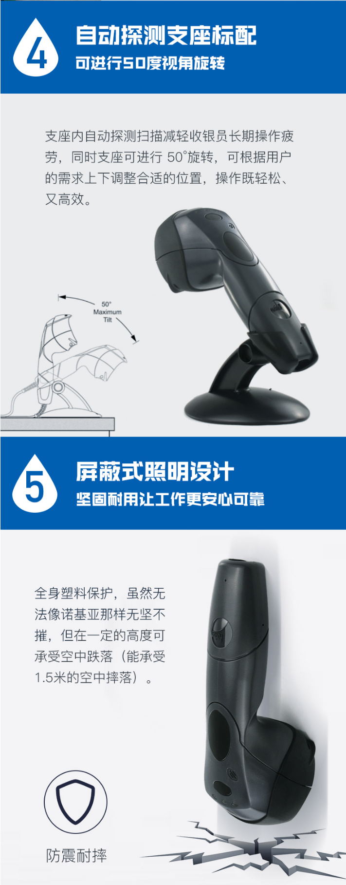 Hoenywell MS3780 扫描枪建设自动探测底座及屏蔽式照明技术