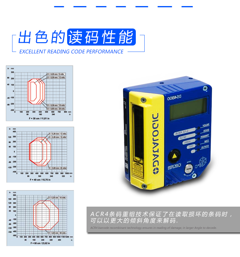 Datalogic DS4800条码阅读器拥有杰出的读码机能