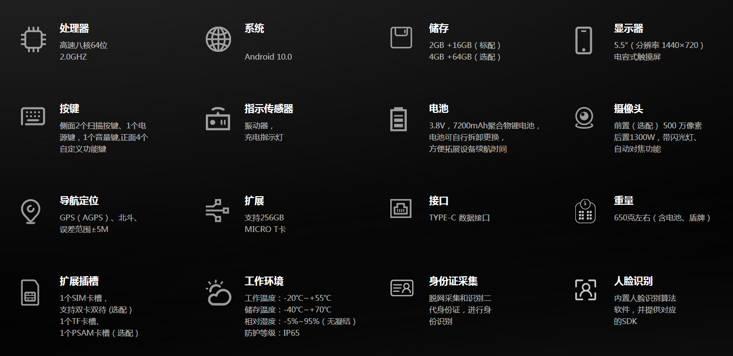 汉德霍尔BJ6100远距RFID手持终端具体参数